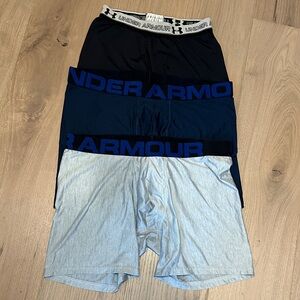 Under Armour Men's Boxer Briefs - Black, Navy, Light Gray